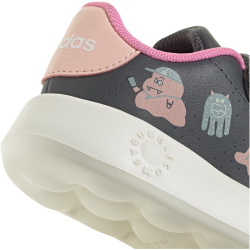 adidas Advantage Sneaker Kinder IH9694 - grey six/off white/bliss pink 23