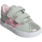 adidas VL Court 3.0 Sneaker Kinder JQ4515 - linen green/bliss pink/clear pink 19