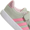 adidas VL Court 3.0 Sneaker Kinder JQ4515 - linen green/bliss pink/clear pink 19