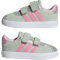 adidas VL Court 3.0 Sneaker Kinder JQ4515 - linen green/bliss pink/clear pink 19