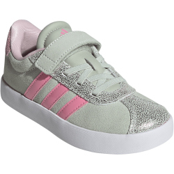 adidas VL Court 3.0 Sneaker Kinder IH1652 - linen green/bliss pink/clear pink 28
