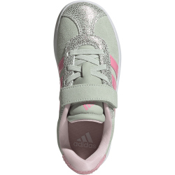 adidas VL Court 3.0 Sneaker Kinder IH1652 - linen green/bliss pink/clear pink 28