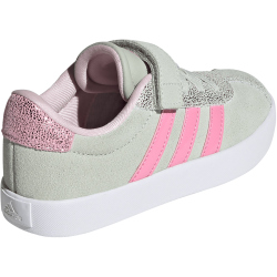adidas VL Court 3.0 Sneaker Kinder IH1652 - linen green/bliss pink/clear pink 28