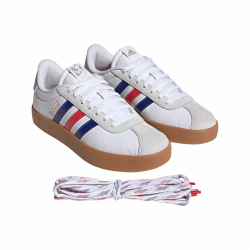 adidas VL Court 3.0 Sneaker Herren HQ0140 - cloud white/pure ruby/mystery ink 40