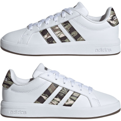 adidas Grand Court 3.0 Sneaker Kinder KI5695 - cloud white/tent green/gum5 40