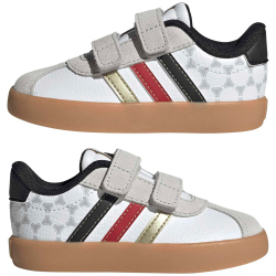 adidas VL Court 3.0 Sneaker Kinder KI3124 - cloud white/core black/gold met. 22