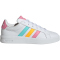adidas Grand Court 3.0 Sneaker Kinder KI6502 - cloud white/lucid tangerine/bliss pink 37 1/3