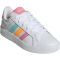 adidas Grand Court 3.0 Sneaker Kinder KI6502 - cloud white/lucid tangerine/bliss pink 37 1/3