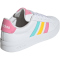 adidas Grand Court 3.0 Sneaker Kinder KI6502 - cloud white/lucid tangerine/bliss pink 37 1/3