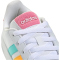 adidas Grand Court 3.0 Sneaker Kinder KI6502 - cloud white/lucid tangerine/bliss pink 37 1/3