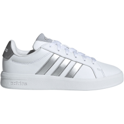 adidas Grand Court 3.0 Sneaker Kinder JP9363 - cloud white/silver met./silver met. 40