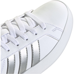 adidas Grand Court 3.0 Sneaker Kinder JP9363 - cloud white/silver met./silver met. 40