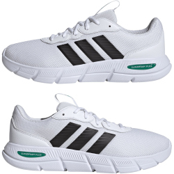 adidas Cloudfoam Flex Laces Sneaker Herren HQ4852 - cloud white/core black/court green 46