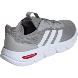 adidas Cloudfoam Flex Laces Sneaker Herren HQ4851 - mgh solid grey/cloud white/better scarlet 46 2/3
