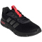 adidas Cloudfoam Flex Laces Sneaker Herren HQ4848 - core black/iron met./lucid red 41 1/3