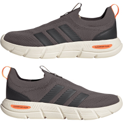 adidas Cloudfoam Flex Laces Sneaker Herren KK3487 - charcoal/carbon/dusky orange 43 1/3