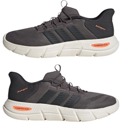 adidas Cloudfoam Flex Laces Sneaker Herren KK3482 - charcoal/carbon/lucid orange 39 1/3