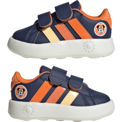 adidas x Disney Mickey Mouse Grand Court Sneaker Kinder JS2344 - dark blue/ice tangerine/pure orange 22