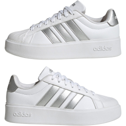 adidas Streettalk Bold Sneaker Damen KJ3857 - cloud white/silver met./core black 36 2/3