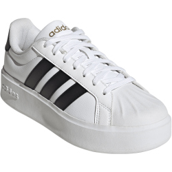 adidas Streettalk Bold Sneaker Damen KJ3856 - cloud white/core black/matte gold 36 2/3