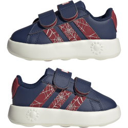 adidas x Marvel Spider-Man Grand Court Sneaker Kinder JS2342 - dark blue/active maroon/off white 19