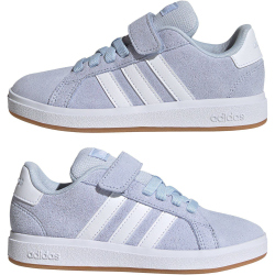 adidas Grand Court 00s Sneaker Kinder KI6485 - core black/cloud white/crystal sky 28