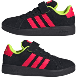 adidas Grand Court 00s Sneaker Kinder JP9349 - core black/lucid red/lucid lemon 28