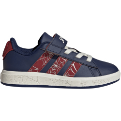 adidas x Marvel Spider-Man Grand Court Sneaker Kinder JS2343 - dark blue/active maroon/off white 32