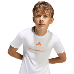 adidas Slogan Single Jersey T-Shirt Jungen KG5189 - white 128