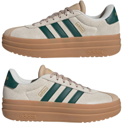 adidas VL Court Bold Plateau Sneaker Damen KJ6810 - cream white/collegiate green/magic beige 36