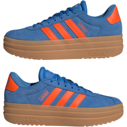 adidas VL Court Bold Plateau Sneaker Damen IH9154 - ray blue/impact orange/gum 3 39 1/3