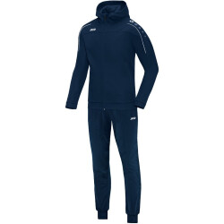 JAKO Classico Trainingsanzug Polyester mit Kapuze marine XL