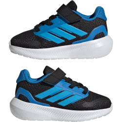 adidas Runfalcon 5 Sneaker Kinder IH6865 - core black/lucid aquamarine/lucid ray blue 24