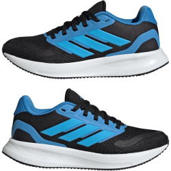 adidas Runfalcon 5 Sneaker Kinder JP9391 - core black/lucid aquamarine/lucid ray blue 35.5
