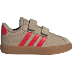 adidas VL Court 3.0 Sneaker Kinder IH3968 - blanch cargo/pure ruby/gold met. 23