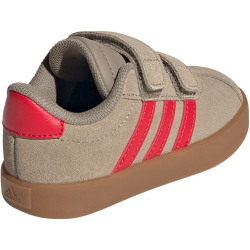 adidas VL Court 3.0 Sneaker Kinder IH3968 - blanch cargo/pure ruby/gold met. 23