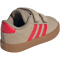 adidas VL Court 3.0 Sneaker Kinder IH3968 - blanch cargo/pure ruby/gold met. 23