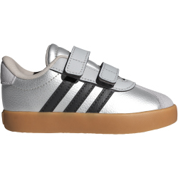 adidas VL Court 3.0 Sneaker Kinder IH3965 - silver met./core black/lgh solid grey 19