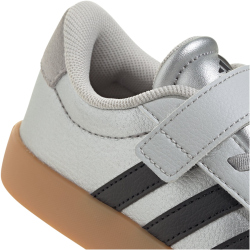 adidas VL Court 3.0 Sneaker Kinder IH3958 - silver met./core black/lgh solid grey 28.5