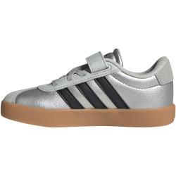 adidas VL Court 3.0 Sneaker Kinder IH3958 - silver met./core black/lgh solid grey 35