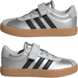 adidas VL Court 3.0 Sneaker Kinder IH3958 - silver met./core black/lgh solid grey 35
