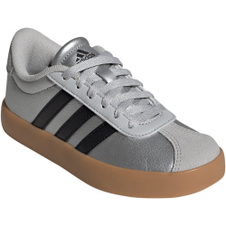 adidas VL Court 3.0 Sneaker Kinder IH3945 - silver met./core black/lgh solid grey 38 2/3