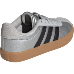 adidas VL Court 3.0 Sneaker Kinder IH3945 - silver met./core black/lgh solid grey 38 2/3