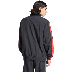 adidas Essentials 3-Streifen Woven Trainingsjacke Herren KE5592 - black/team dark green/white/better scarlet M