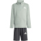 adidas GoTo 1/4-Zip Sweatshirt + Shorts Set Kinder KB6864 - off white/wonder sage/white 110