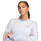 adidas Seasonal Essentials Colorpop Sweatshirt Damen KC3997 - light grey heather/active maroon XS