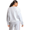 adidas Seasonal Essentials Colorpop Sweatshirt Damen KC3997 - light grey heather/active maroon XS
