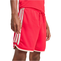 adidas Stadium Mesh Sweatshorts Herren JZ6857 - pure ruby/crystal linen/off white S