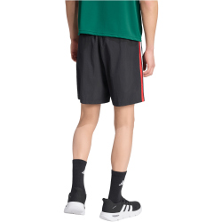 adidas Essentials 3-Streifen Chelsea Webshorts Herren KE5601 - black/team dark green/white/better scarlet L