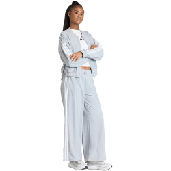 adidas Essentials 3-Streifen Woven Fallschirmhose Damen KC5221 - halo silver/white XL
